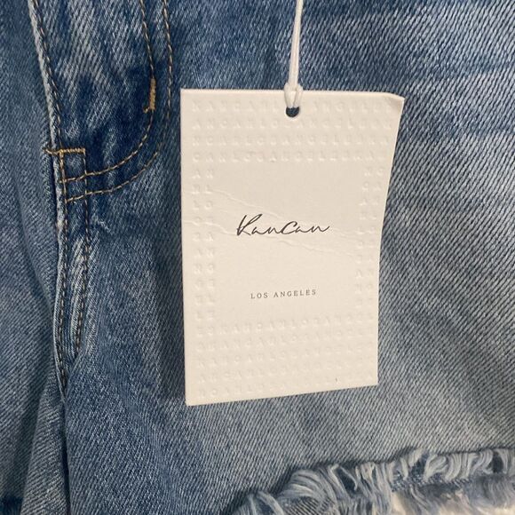NWT- KanCan- high rise medium wash denim jean shorts- size 9/28 - Picture 4 of 10